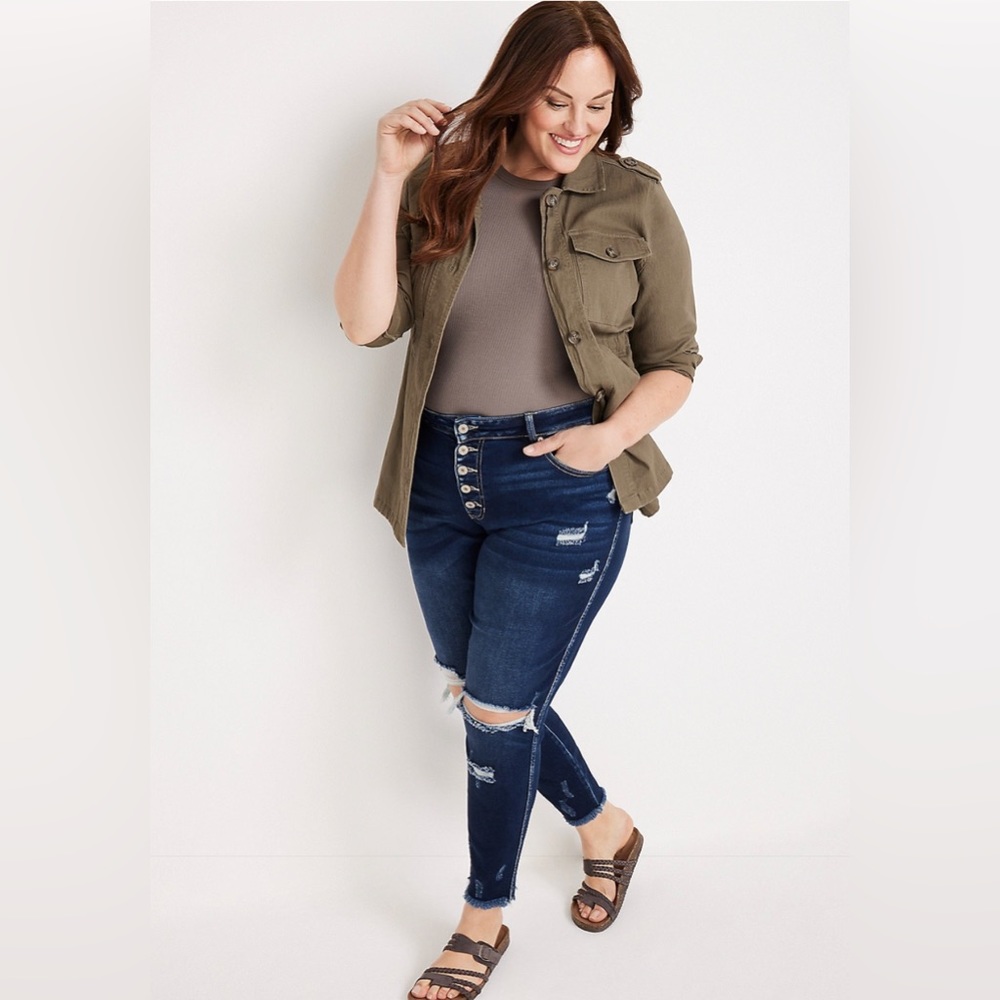 KanCan™ For Maurices Skinny High Rise Frayed Hem Jean